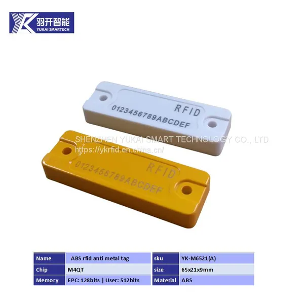 Smart Tag UHF RFID 900MHz Epc Gen2 Equipment Tracking Waterproof ABS UHF Metal RFID Tag