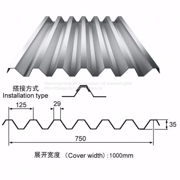 Alloy Aluminum Plate Aluminum Corrugated Plate Corrugated Plate Press Type 1060.3003 Aluminum Magnesium Manganese Processing Custom Size Flat Thickness Complete Size Cut at Will photo-2