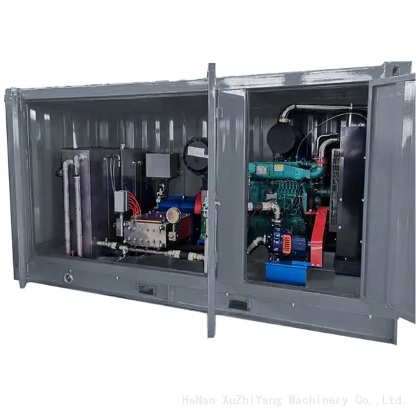 264kw Diesel Engine Drive Tube Cleaning High Pressure Hydro Jetting Machine Industrial Pipe Cleaning System photo-2