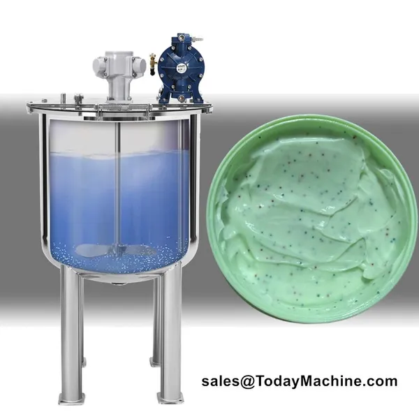 Cream Manufacturing Skincare Cream Emulsifying Vacuum Homogenizer Mixing Tank