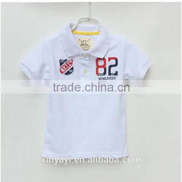 The Hot Sells 100 % Cotton Fabric Embroidery With Dyeing Polo Shirt Fabric for Kids Summer photo-4