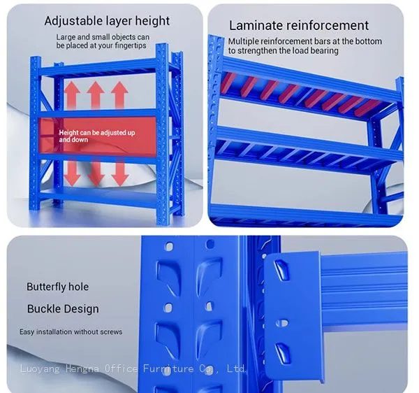 Reinforced Heavy Duty Shelving System - Unlimited Splicing Storage Solution for Workshop, Factory & Courier Operations photo-3