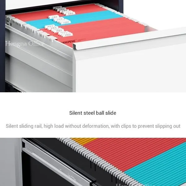 Card File Cabinet White CF-5000 | Silent Ball Bearing Rails | 35KG Load Capacity | Wangtong Lock Security | Law Office Use photo-4