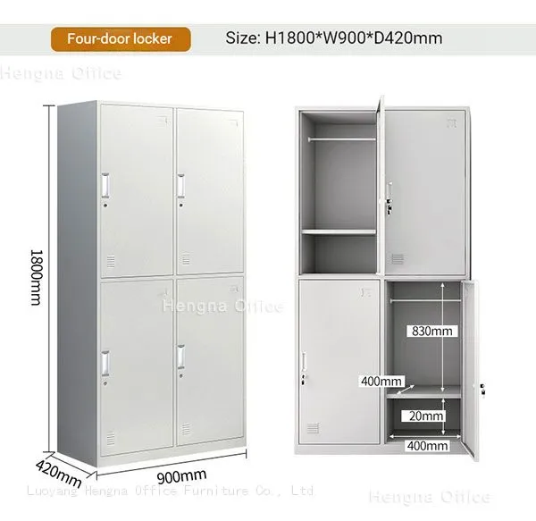 HN-05G Modern 5 Tier Metal Office Storage Cabinet With Glass Doors & Adjustable Height Slots for Executive Room Home Office, OEM/ODM Supported photo-2