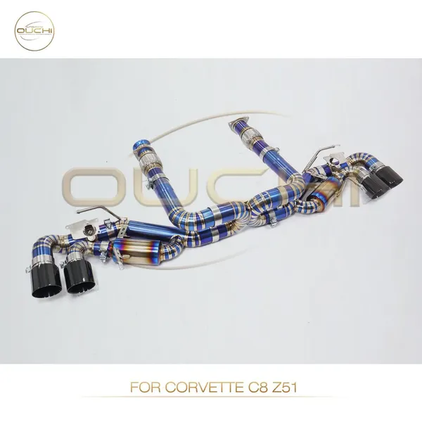 Exhaust titanium Catback for Corvette C8 Z51 Electronic valve High-performance automotive exhaust parts