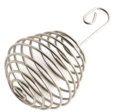 304 Stainless Steel Tea Strainer Nozzle Industrial Ball Spring Teapot Filters in Coil Style