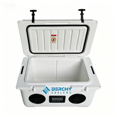 45qt Rotomolded Cooler Box With Bluetooth Speaker Waterproof Outdoor Camping Ice Chest Insulated Cooler photo-2