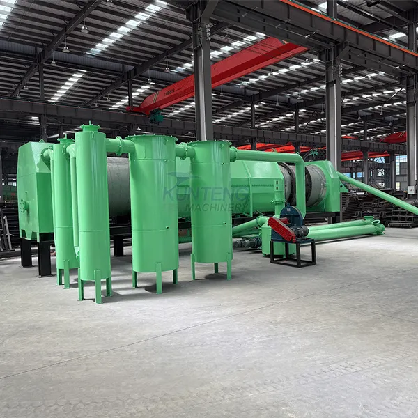 Continuous Rice Husk Coconut Shell Crushing Charcoal Making Carbonizing Line EPC Project photo-3