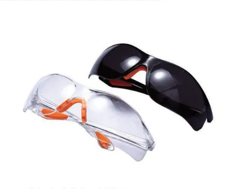 Industrial Safety Protective Goggles, Clear/Black Anti-Impact Safety Glasses