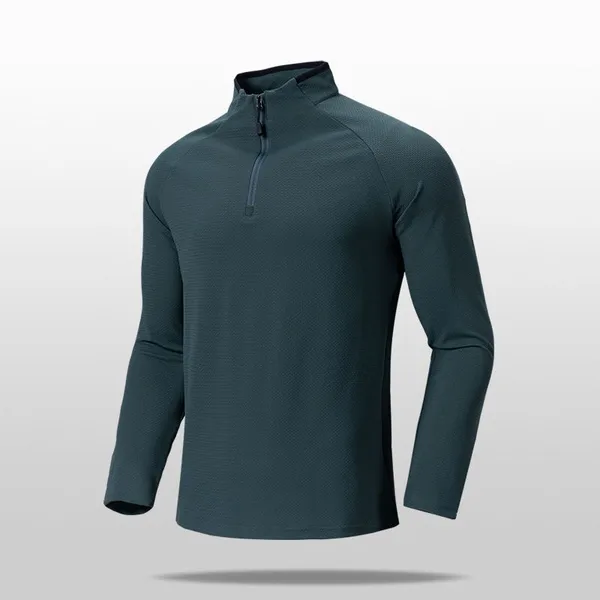 Zippered Men's Casual Long-Sleeved Soft and Comfortable Shirt photo-3