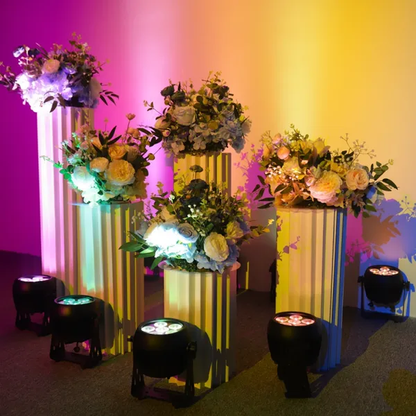 6*20w LED RGBWA UV 6 in 1 Waterproof Battery Light Wall Wash Decoration Light