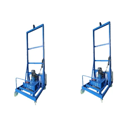 Electric Pipe Feeder with Variable Speed Drive for Long Corrugated Duct Threading