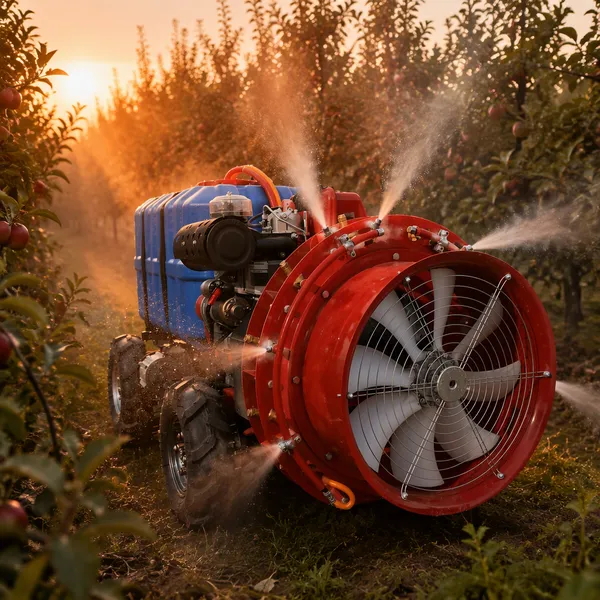 VIGORUN Sprayer Tractor For Agriculture 48V / 800W Brushless Motor Stainless Steel Sprayers For Orchards