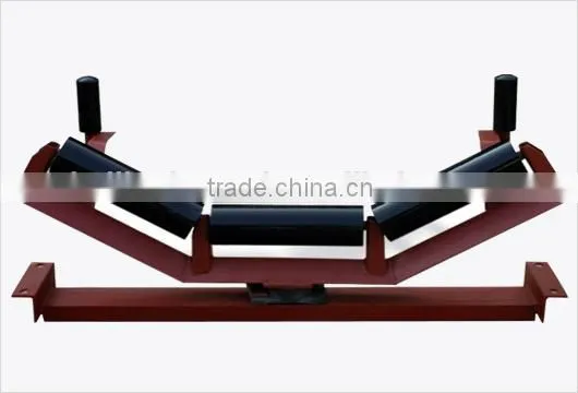 Belt Conveyor Troughing Impact Rubber Idler Roller for Mining