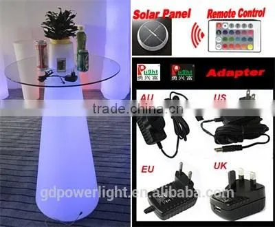 PE Plastic Bar Table With LED Light and Remote Control YXF-50120E photo-4