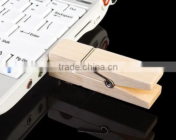 Wholesale 16gb Clip USB Stick Wood With Case photo-4