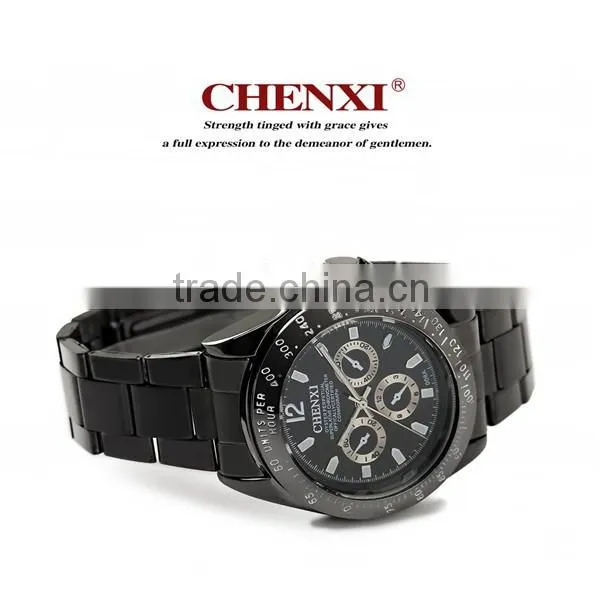 OEM ODM Small MOQ Gift Watches for Promotion Black Gun Silver Color Wristwatches Men Stainless Steel Watch Quartz Watches Man photo-3