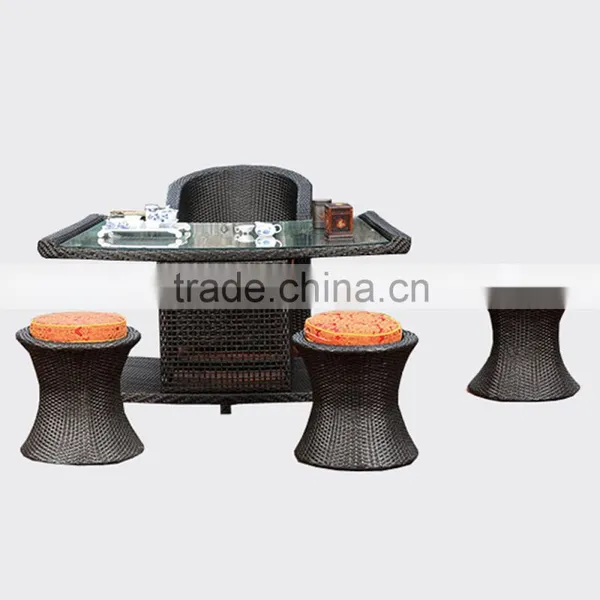 Garden Wicker Furnitures Round Shaped Outdoor Synthetic Plastic Rattan Furniture Quality Choice photo-4