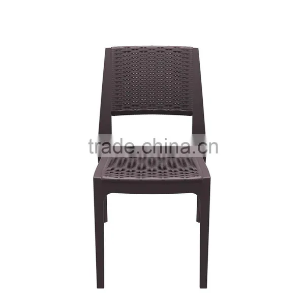 Set Of 4 Simple Fashion Casual Synthetic French Bistro Rattan Chairs Cheap Wicker Rattan Chairs photo-2