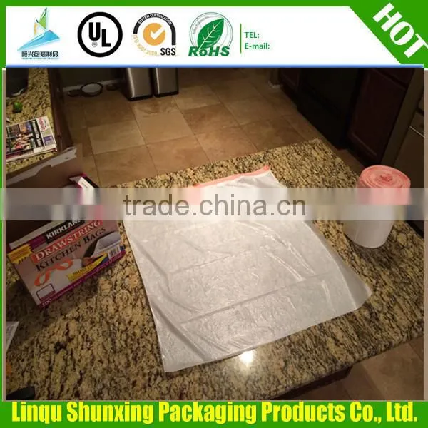 HDPE Drawstring Garbage Bags on Rolls / LDPE Garbage Bag photo-2