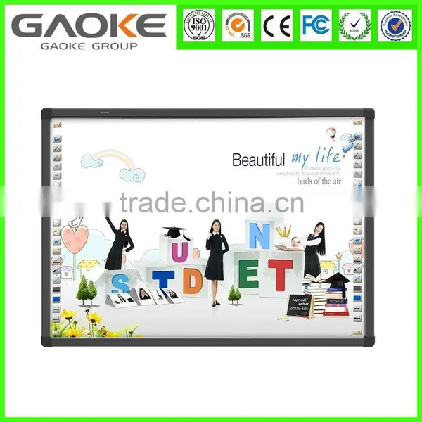 Best Quality 60 Inches to 130 Inches Infrared ir Sensors SKD Smart Board Smart Class Optical Interactive Whiteboard photo-5