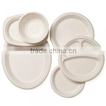 Disposable Sugarcane Bagasse Tablewares