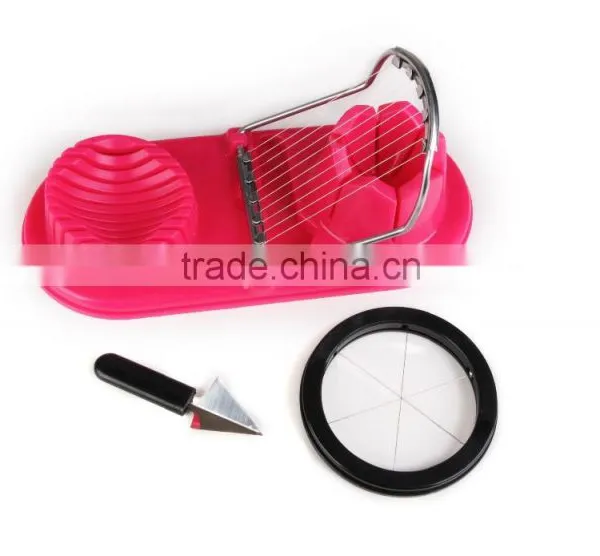 ABS+S/S 21.7*9.5*5.1 Kitchen Tools Double Function Egg Slicer/plastic Mulit Cutting Egg Slicer photo-2