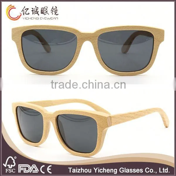 Black Wood Sunglasses Handmade Mirrored Sunglasses