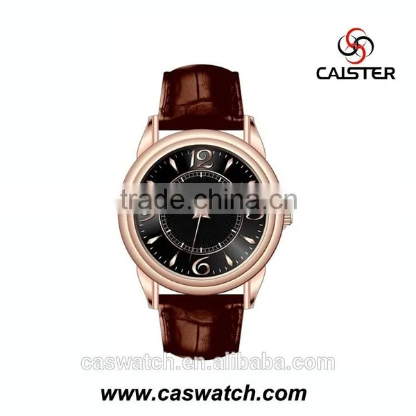 Leisure Style Concise Leather Watch, Classic Women's Men's Watch, Japan Movement Quartz Watch photo-3