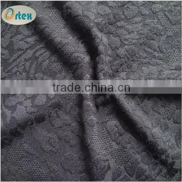 90 Polyester 10 Spandex Interlock Jacquard Fabric photo-3