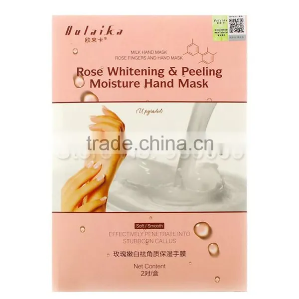 Soft Repair Desalt Splash Whitening Soothe Cracks Hand Peeling Mask Rose Whitening Peeling Moisture Hand Mask photo-4