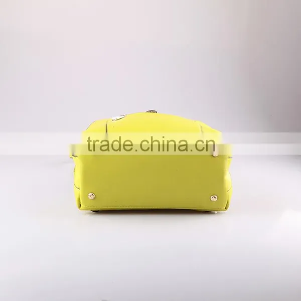 4066 Wholesale Candy Color PU Leather Backpack Ladies Handbags photo-5