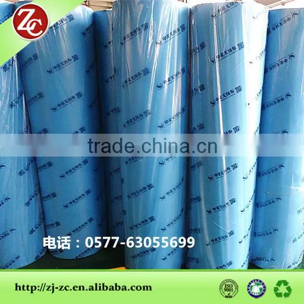 Blue Color 100% PP Nonwoven Roll Fabric Factory Direct Sale photo-4