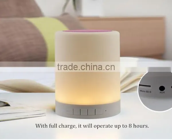 Rechargable Touch Sensor Lamp Mini Smart Led Bulb Light Bluetooth Speaker photo-5
