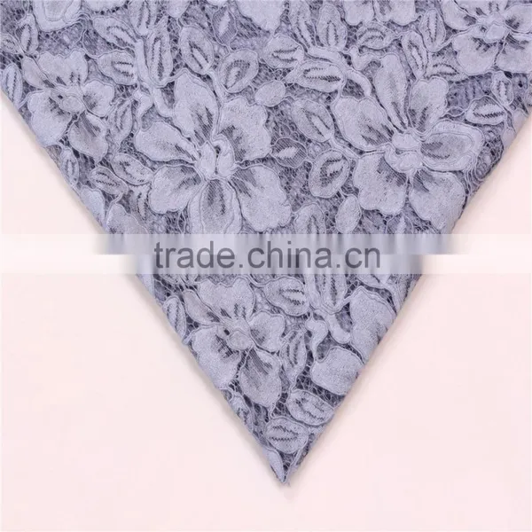 High Quality Heavy Cotton Nylon Mixed Cord Lace Fabric With Dirty Wash photo-4