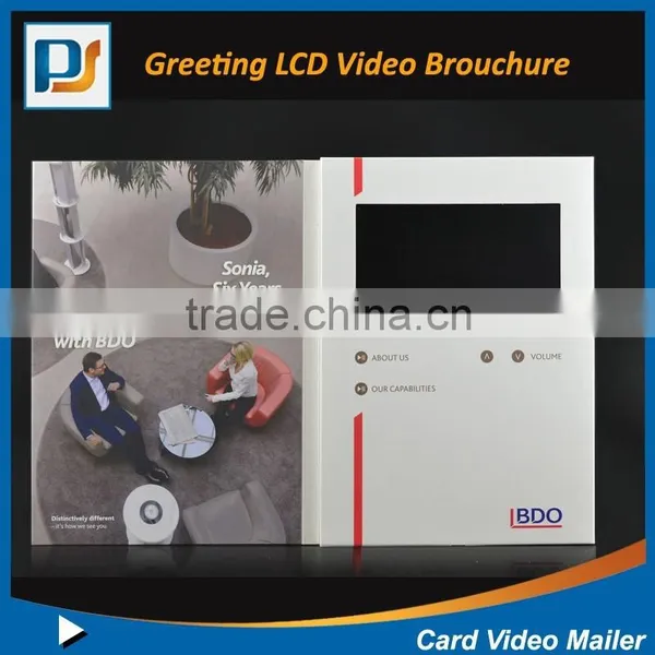 Luxury Gift and Advertising Style Lcd Video Greeting Card Mailer Digital Photo Frame photo-4