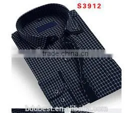 2015 Garments Hot Sale Latest Designs Fashion Dress Solid Color Long Sleeve Slim Fit Inclined Stripe Cotton Man Shirt for Men photo-5