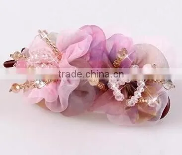 New Fashion Lace Banana Clip Delicate Flower Hair Hair Accessories photo-5