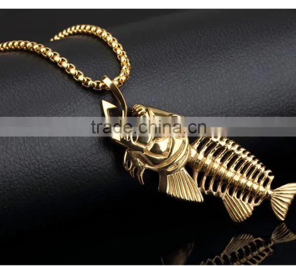 Professional Stainless Steel Jewelry Making Supplies Special Gift Fish Design Pendant photo-3