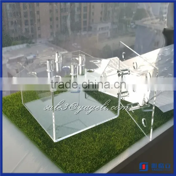 Custom Printed Clear Flower Delivery Box , Elegant Acrylic Flower Packaging Box photo-3