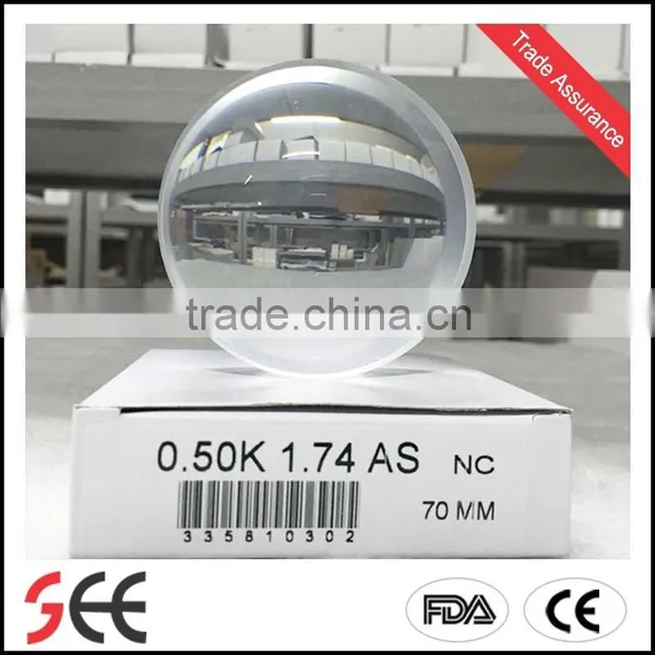1.74 UV400 ASP China Optical Lens Ophthalmic Lens Eyeglass Lenses Single Vision Supplier's Choice