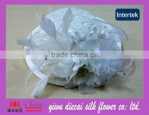 New Cute Sinamay Decorated Lace Top Hat