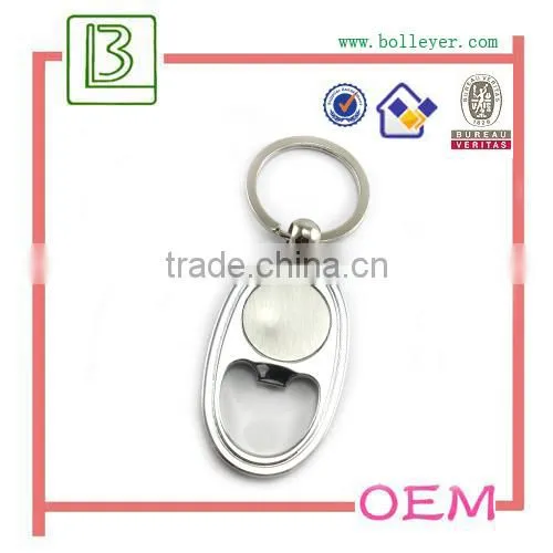 Promotional Full Colour Logo Sticker Epoxy Dome Beer Bottle Opener Keychain photo-2