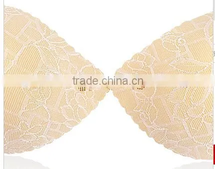 Latest New Backless Sponge Bra Sexy Ladyies Push Up Stylish Purple Lace Fabric Bra photo-4