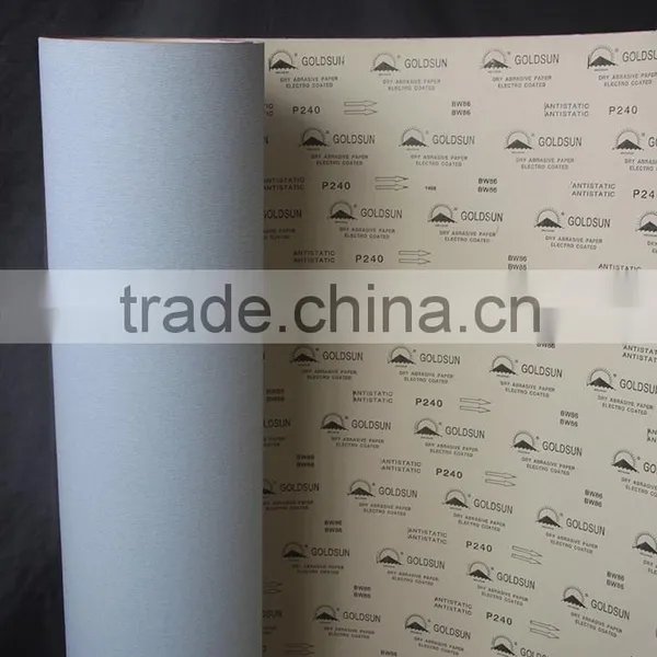 Kraft Paper Anti-clog Coated Sandpaper Jumbo Roll Silicon Carbide for Wood, Synthetic Material Grinding and Polishing