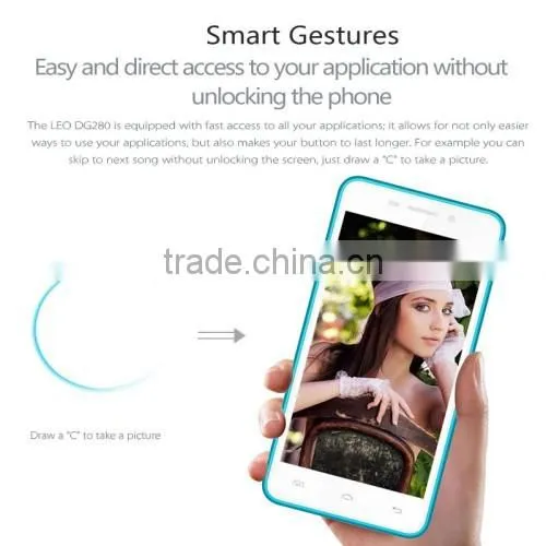 Wholesale DOOGEE LEO DG280 4.5 Inch IPS Screen Android 4.4 Smart Phone, MTK6582 1.3GHz Quad Core SMART PHONE photo-3