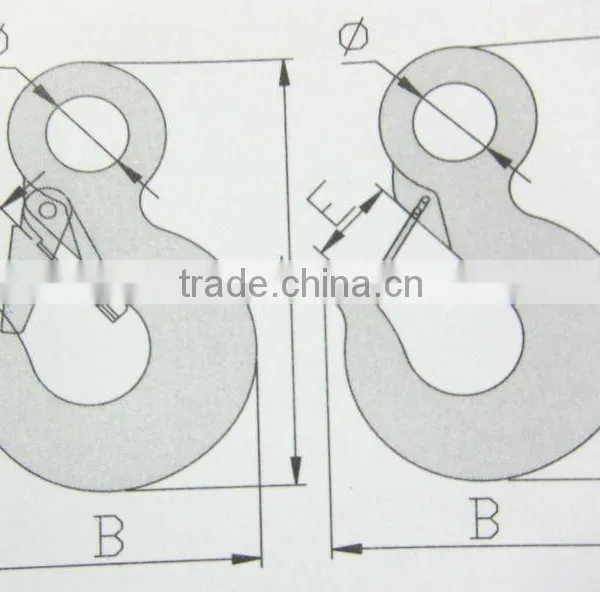 European type security hook(type D)