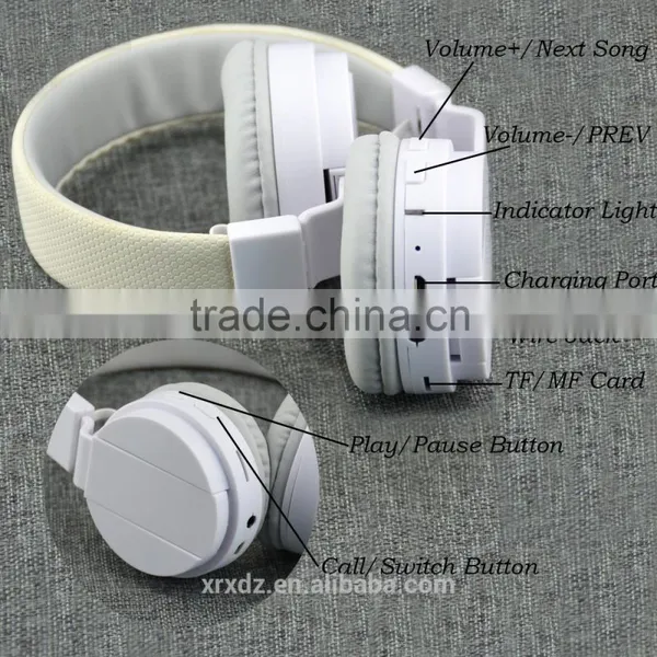 OEM Bluetooth Headset Support TF Card and FM Radio Wholesale