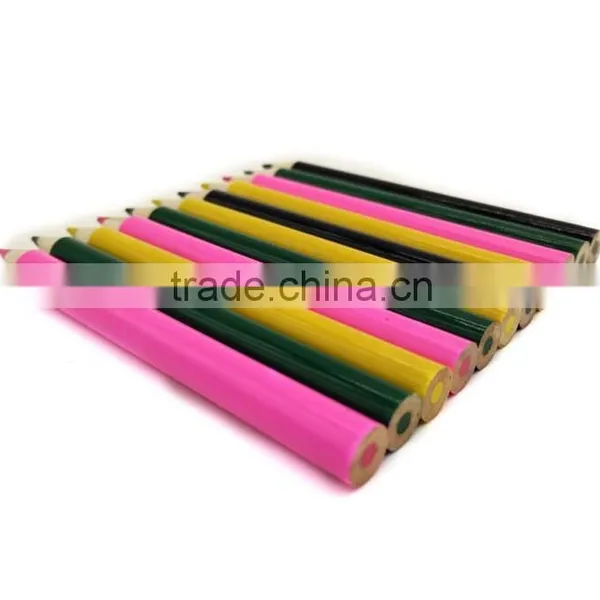 Natural Wood Pencils Short Pencil Without Eraser With EN71,FSC Certificates