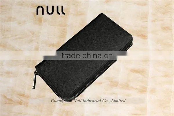 Durable Canvas Leather Zipper Card Holder Wallet for Men photo-4